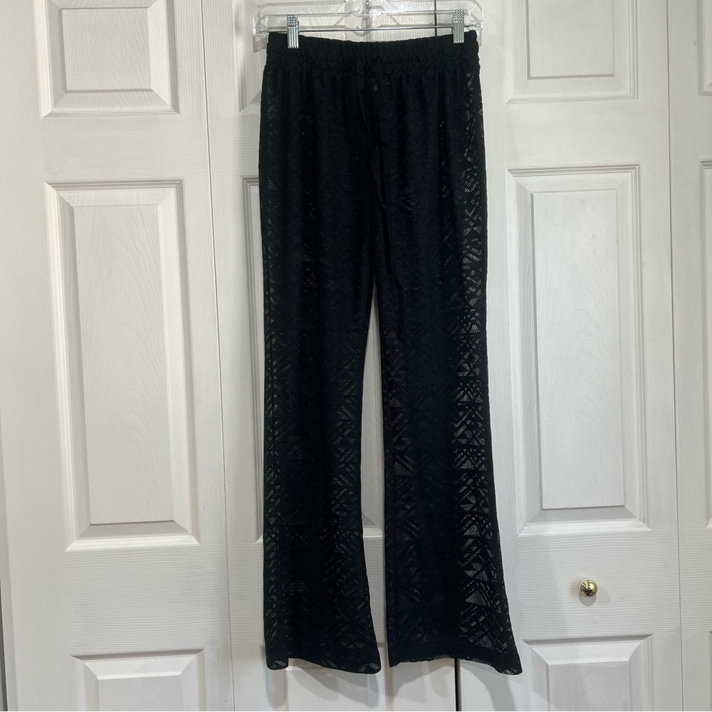 🤎 Miken Swimsuit Bathing Suit Cover Up Lace Pants - Small